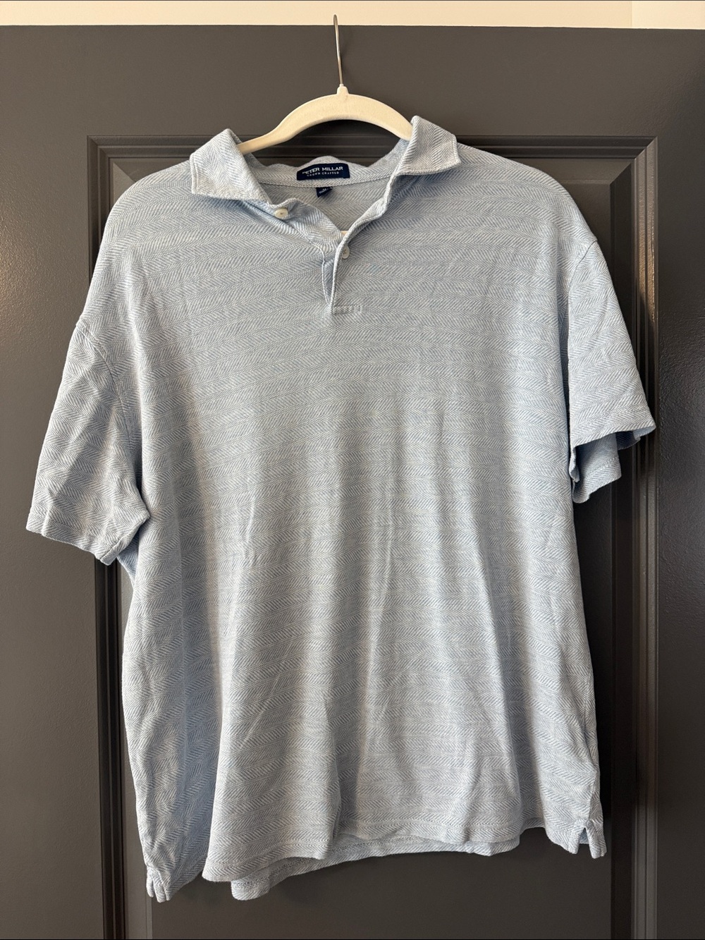 Peter Millar Light Blue Men's Polo